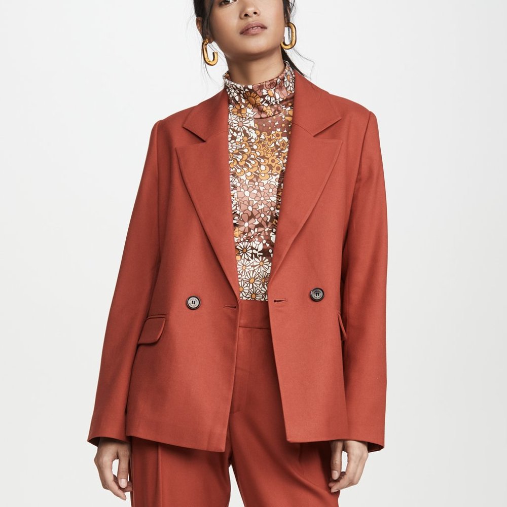 ✨SOLD✨ Anine Bing Becky Blazer in Rust Sz XS
